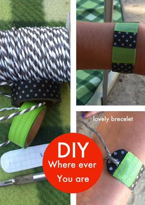 DIY at the Beach - lovely bracelet with Masking Tape