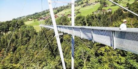 Gummibeine über der Schlucht