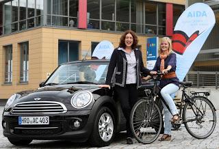 AIDA setzt auch an Land auf umweltfreundliche Mobilität - Mitarbeiter profitieren von Car Sharing und Firmenfahrrädern