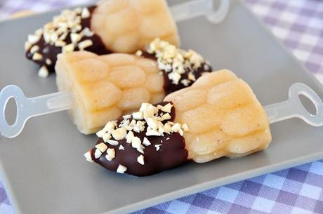 Vanille-Bananen Eis Pops vegan & fructosearm