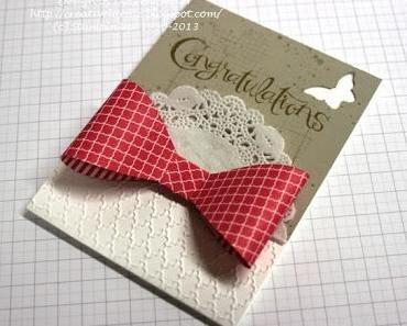 Schleifenkarte für den Gastgeberinnenclub