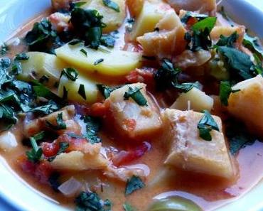 Cook it with Samba: Bacalhau com Leite de Coco – Klippfisch mit Kartoffeln, Tomaten und Kokosmilch