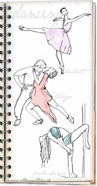 Tanz im Skizzenbuch