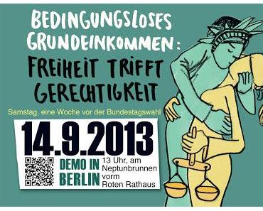 Grundeinkommens-Demo in Berlin
