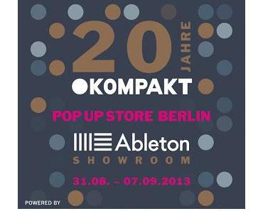 KOMPAKT, Ableton und Electonic Beats eröffnen am Samstag den KOMPAKT Pop Up Store in der Ableton Zentrale Berlin