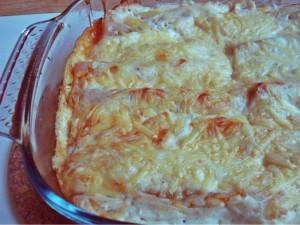 Mit Chorizo und Kürbis gefüllte Cannelloni- frisch aus dem Ofen!