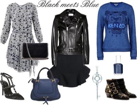 Black meets blue
