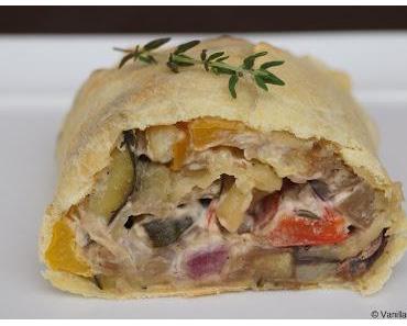 Gemüsestrudel mit Ziegenkäse