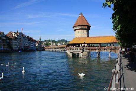 Luzern - Kappelbrücke mit Waserturm