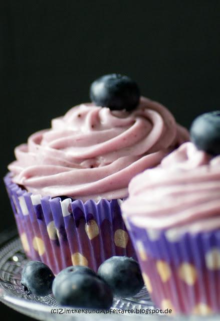 Sonntagssüßes Vergnügen: Blueberry-Cupcakes