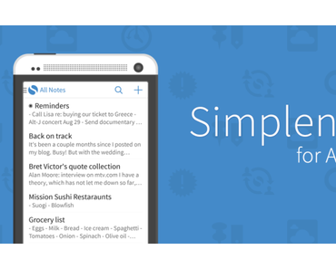 Simplenote: Übersichtliche Notiz-App für Android verfügbar