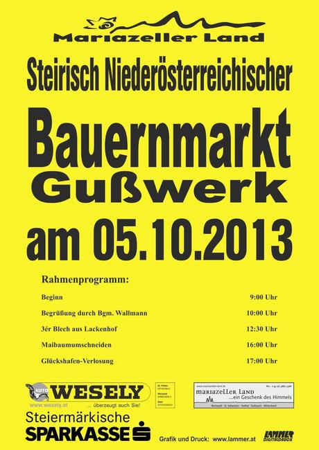 Plakat Bauernmarkt 2013, A3