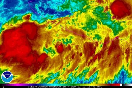Tropischer Sturm MANUEL bei Mexiko, Manuel, aktuell, Mexiko, Acapulco, Vorhersage Forecast Prognose, Satellitenbild Satellitenbilder, Pazifische Hurrikansaison 2013, September, 2013,