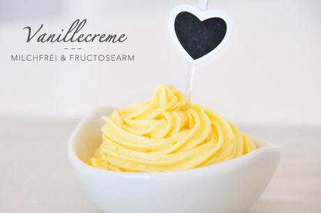 Vanillecreme für Kuchen und Muffins milchfrei & fructosearm