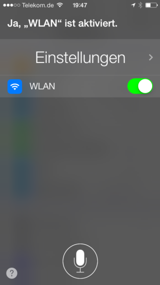 Siri Siri kann nun bestimmte Systemeinstellungen per Sprache aufrufen und steuern