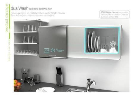 Eine Reinigungskabine für Geschirr und ohne Wasser: dualWash. (c)Gökçe Altun, coroflot.com