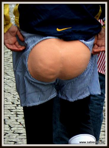 Nacktes Hinterteil