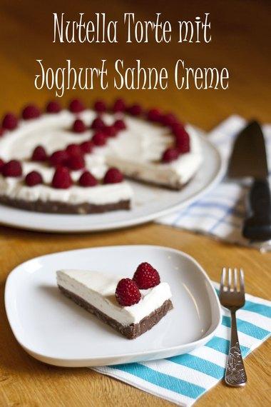 Nutella Torte mit Joghurt Sahne Creme | Mein Kleiner Gourmet