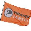 Wehende Flagge der Piratenpartei