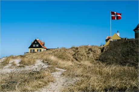 Dänemark strand haus flagge Poul-Werner
