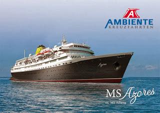 Pressemeldung: AMBIENTE Kreuzfahrten präsentiert neues Hochsee-Programm ab März 2014: MS Azores (ehemalige MS Athena), maritim & persönlich.