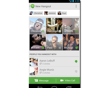 Google Hangouts: Android-App mit Neuerungen