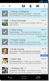 Google Mail: Android App bekommt verbesserte Konservationsansicht