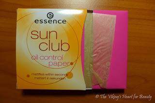 [Review] - essence sun club oil control paper