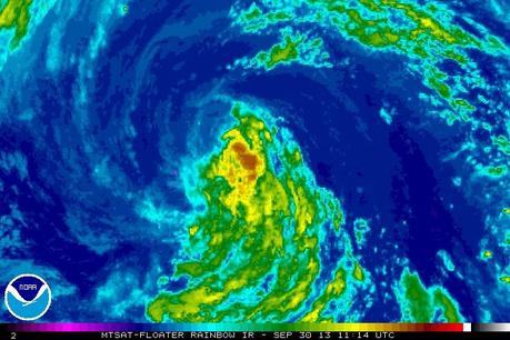 Tropischer Sturm SEPAT, Japan, Sepat, Taifunsaison 2013, Japan, aktuell, September, Oktober, 2013, Satellitenbild Satellitenbilder, Vorhersage Forecast Prognose, 