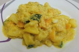 veganes Kartoffel-Kürbis Curry