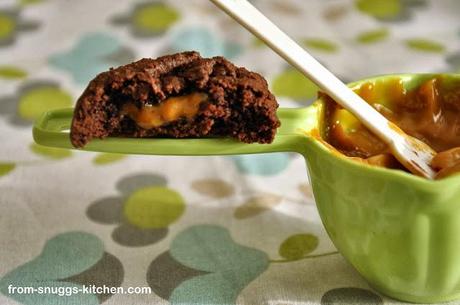 Schokoladen-Cookies mit Dulce de Leche