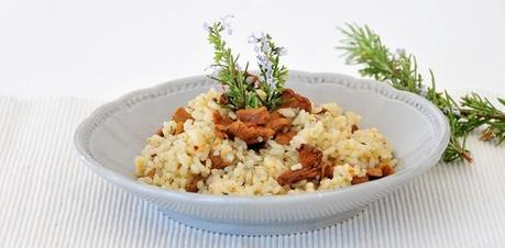 Eierschwammerl (Pfifferling) Risotto vegan und fructosearm