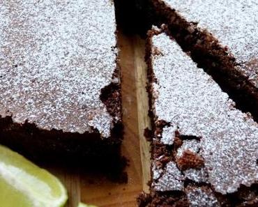Schokoladen-Limetten-Kuchen – ohne Mehl