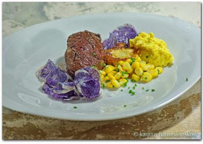 ausprobiert: Mais und violette Kartoffeln
