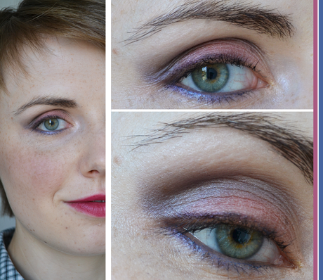 Herbst-Makeup mit pinkem Tupfer