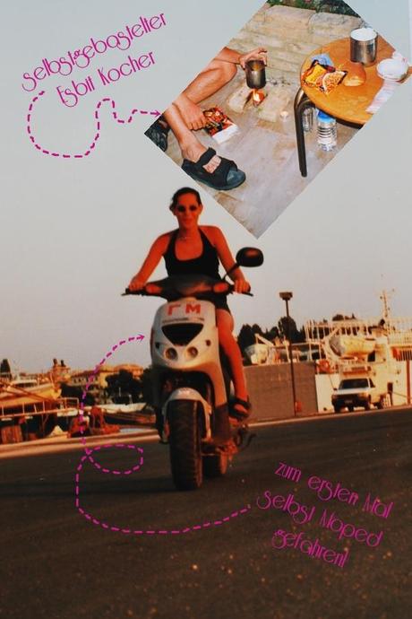 selbstgebastelter Esbit Kocher & Moped fahren auf Korfu
