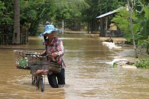 Überschwemmungen in Kambodscha