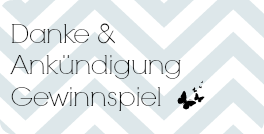 Danke und Ankündigung