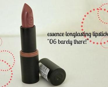 Review: essence longlasting lipstick "060 barely there!"