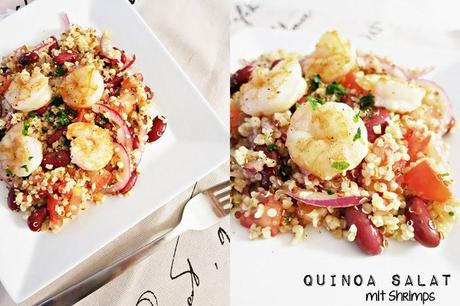 Quinoa Salat mit Shrimps