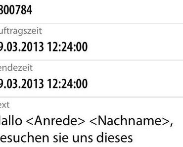 Massenversand gibt es jetzt auch als Iphone und Android App