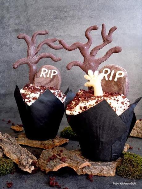 Schaurige Halloween Cupcakes