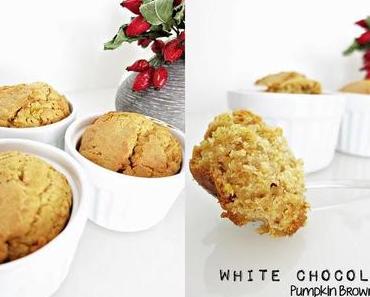 White Chocolate Pumpkin Brownies