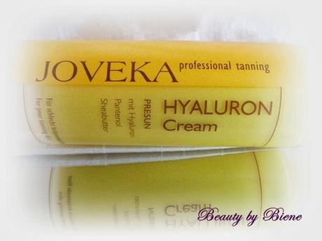 Joveka Hyaluron Tanning Cream Pre Sun, für eine gleichmäßige gesunde Bräune.