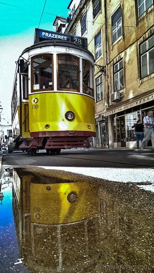 Tram No. 28 in Lissabon