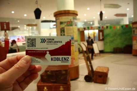Eintritts- und Speicherkarte Forum Confluentes Koblenz