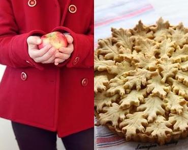 Apfelkuchen mit Ahornplätzchen