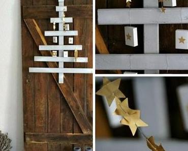 DIY Inspiration für Adventskalender  - Sterne, Gold und Holz