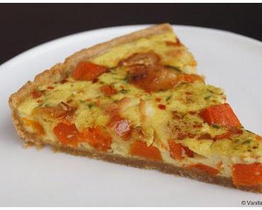 Kürbis-Ziegenkäse-Quiche