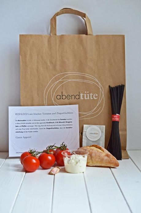 In der Abendtüte: frische Naturkost-Zutaten und ein leckeres, gesundes und superschnelles Rezept zum Selberkochen